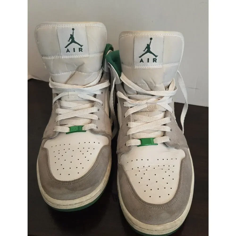 Size 13 Air Jordan 1 SE Mid Grey Pine Green DS DC7294-103